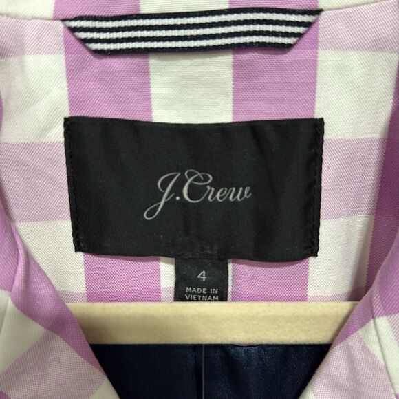 J CREW “Oversized Gingham” Trench Coat - Picture 7 of 7
